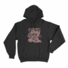 Torn Apart Vintage Hoodie Black